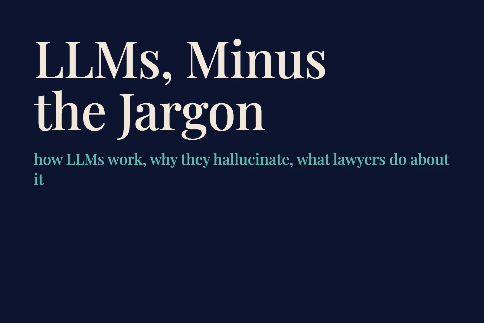 Large Language Models for Lawyers: The 2026 Guide