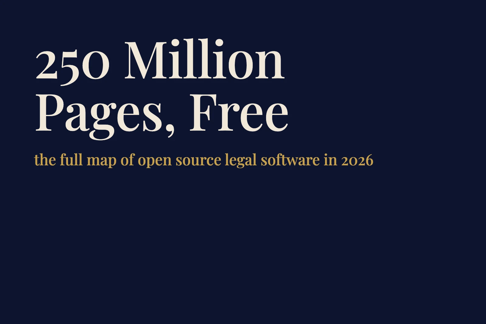 Open Source Legal Software in 2026: The Full Landscape and HAQQ's Contributions