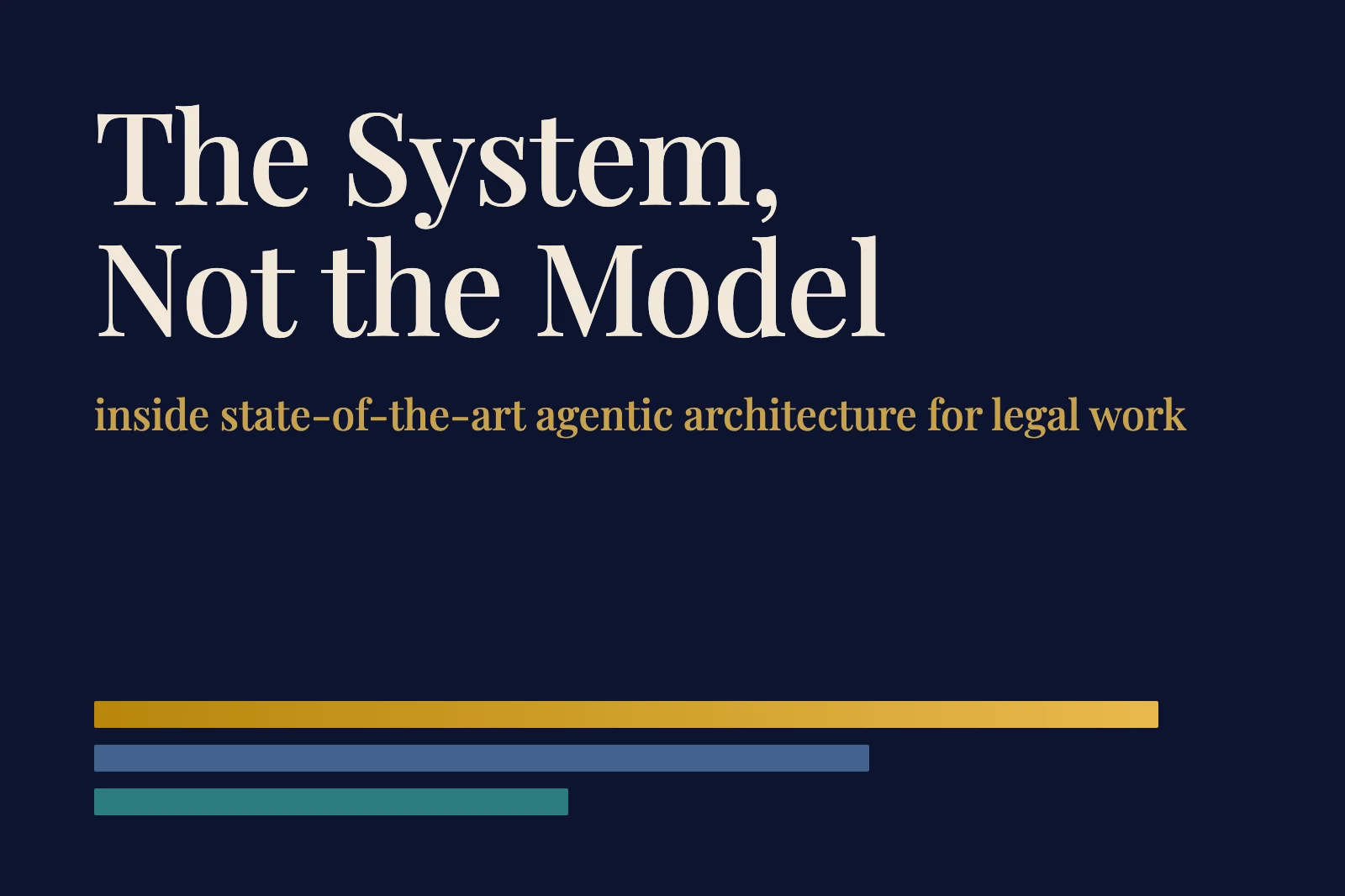 Agentic Legal AI: Why Multi-Agent Systems Beat Single LLMs
