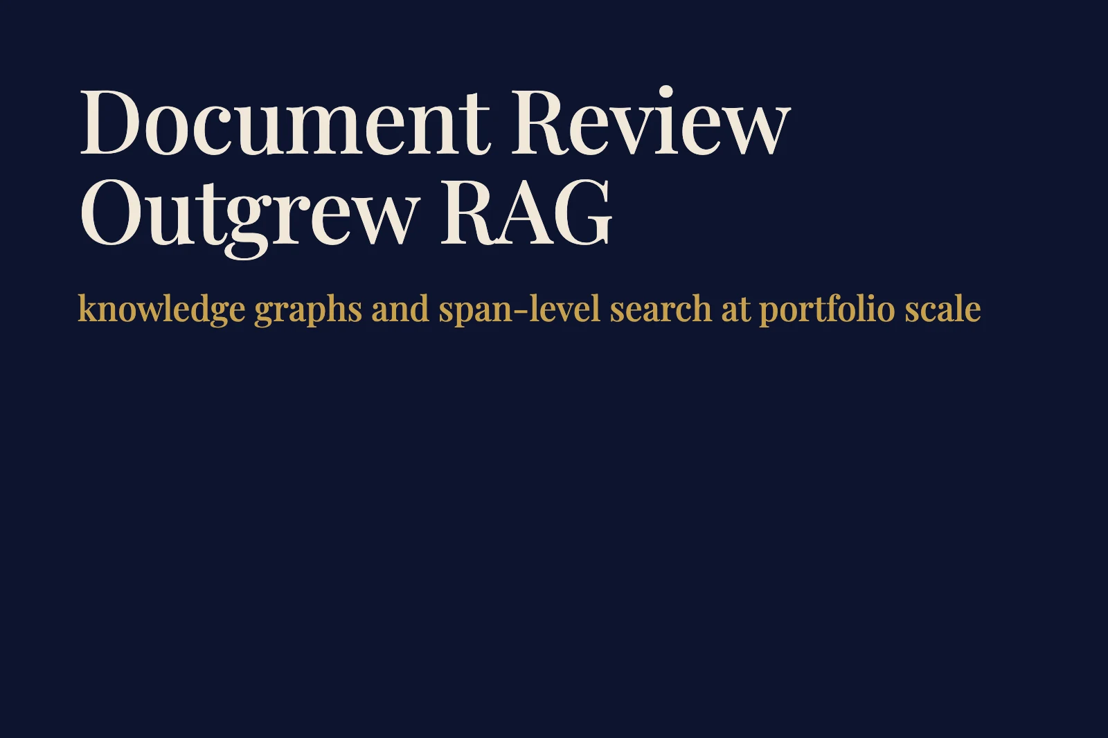 AI Document Review Software in 2026: Beyond RAG and Chatbots