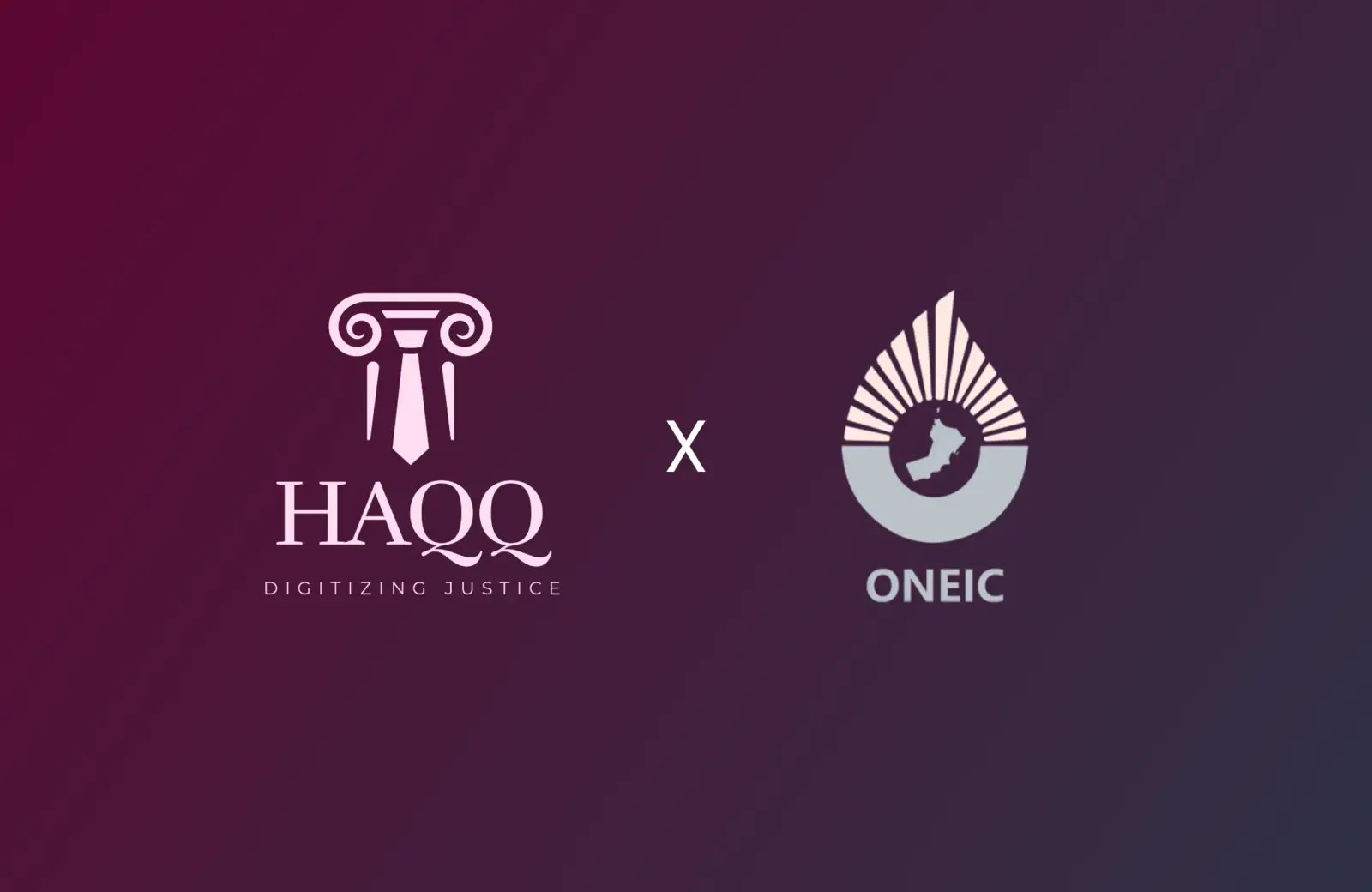 HAQQ and ONEIC partnership logos