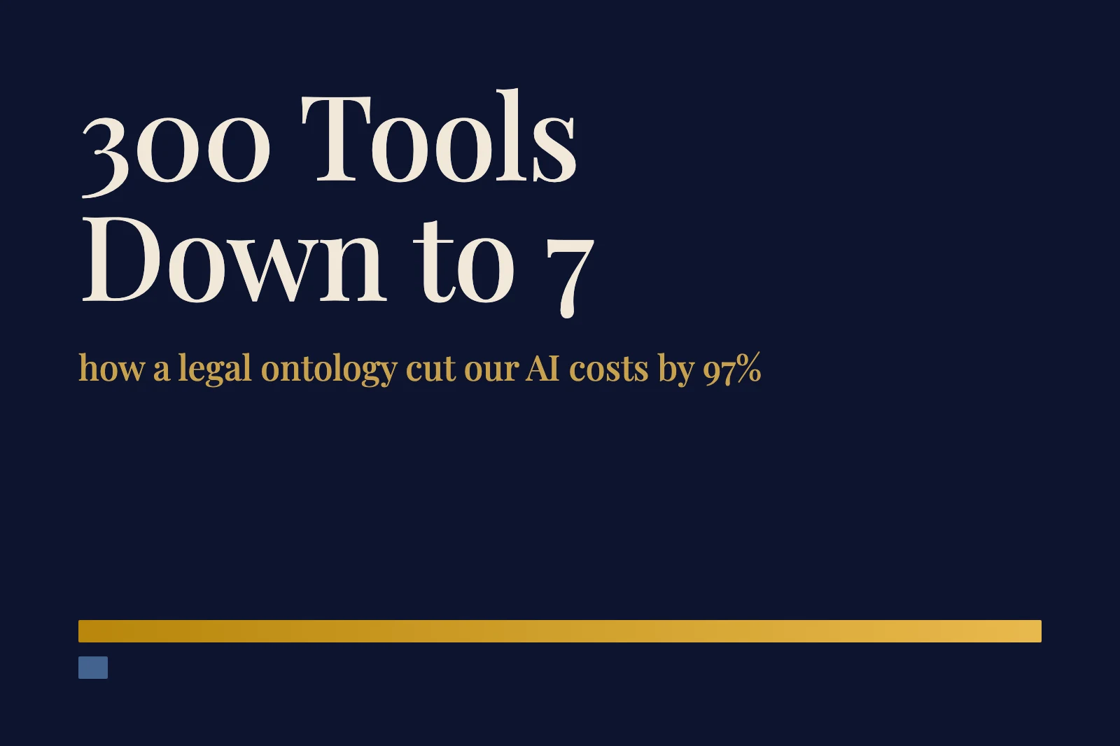Legal Ontology AI: How We Cut Legal AI Costs by 97%