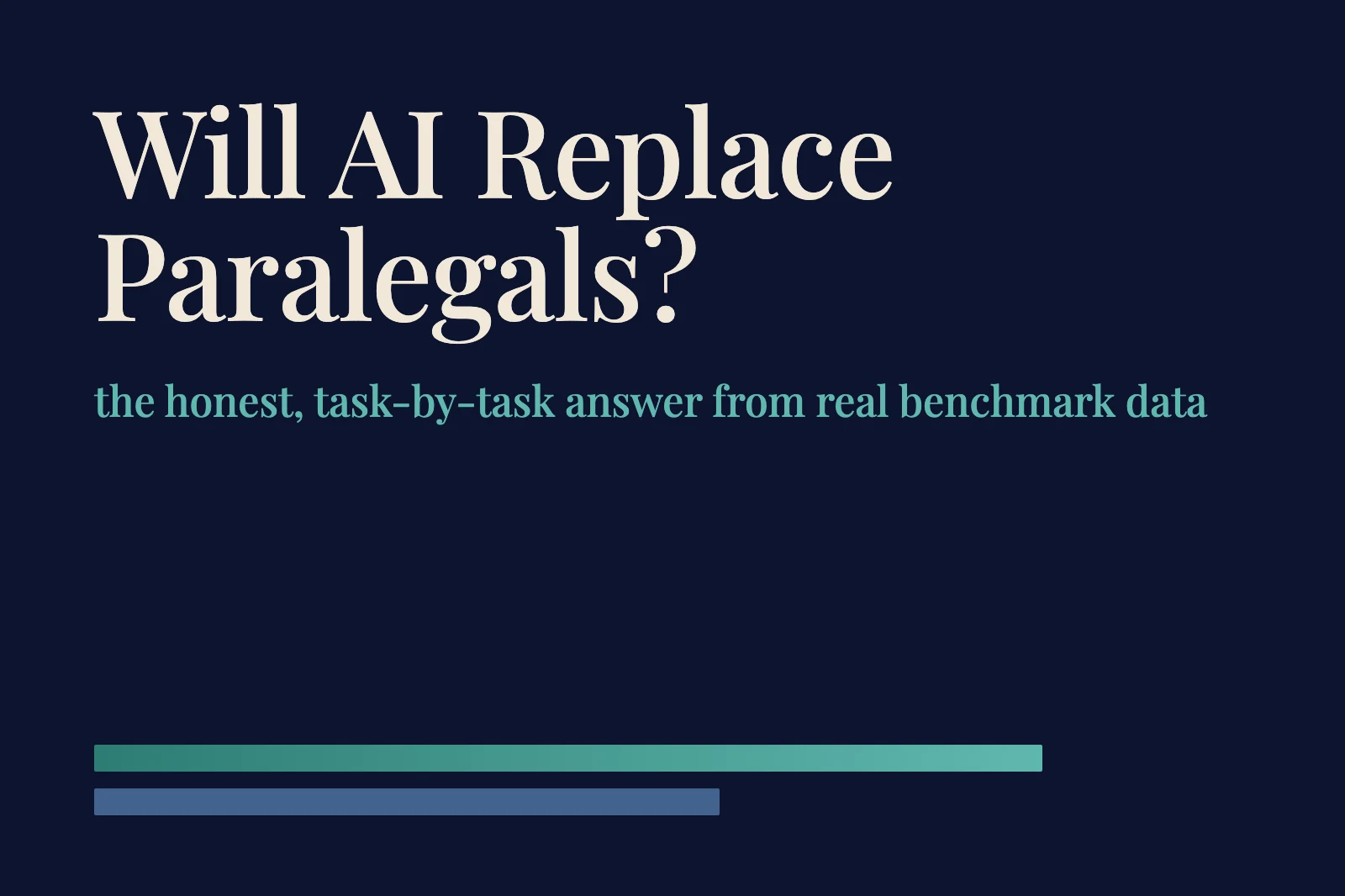 Will AI Replace Paralegals? The Honest, Data-Backed Answer