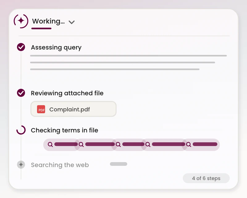 Agent Reasoning Steps