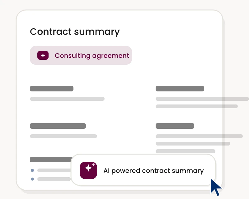 Ai Contract Summary Card