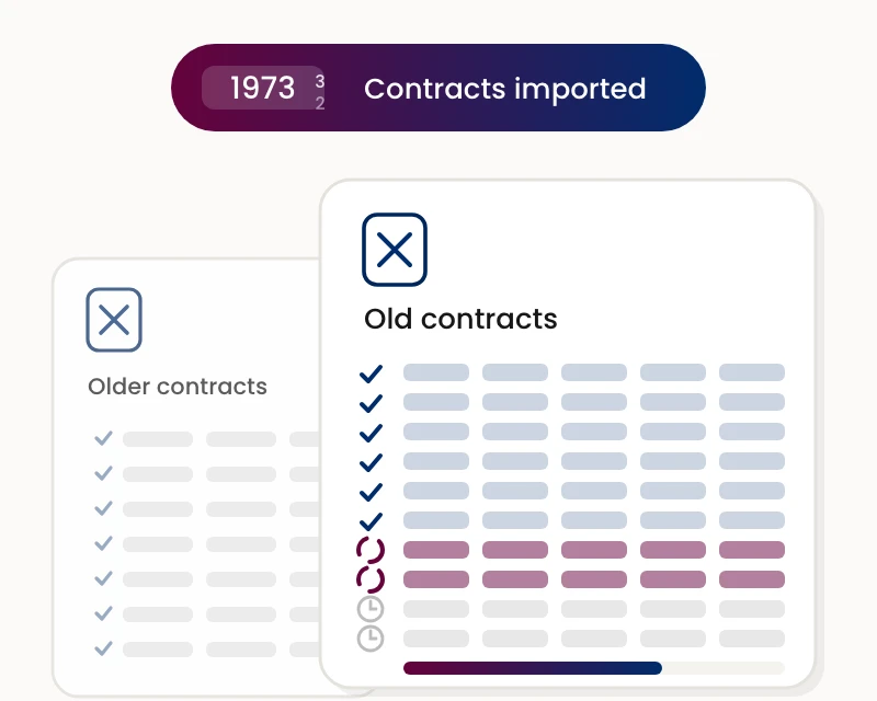 Bulk Contract Import Progress