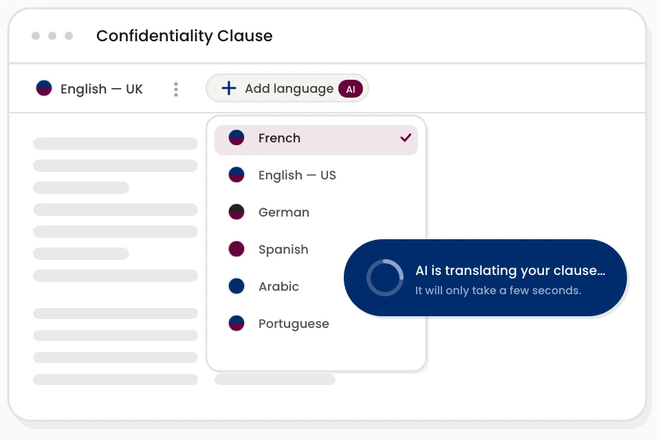 Confidentiality Clause Ai Translation