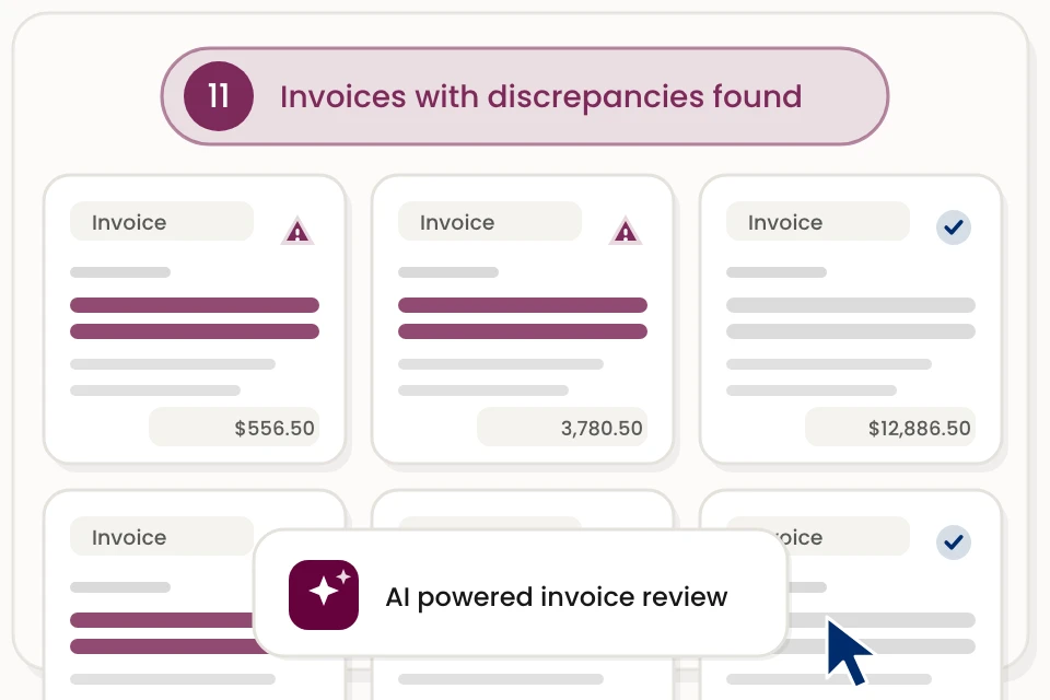 Invoice Discrepancy Review Grid