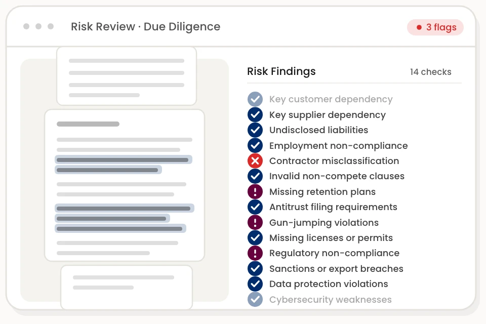 Risk Issue Checklist Pages
