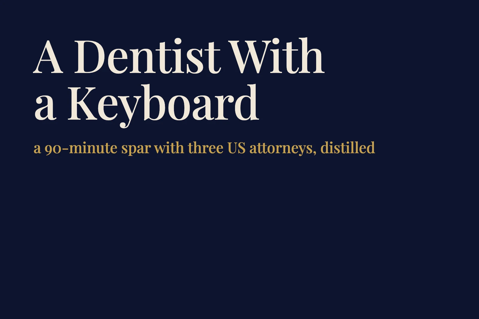 Why ChatGPT Fails Lawyers: Notes From 3 US Attorneys
