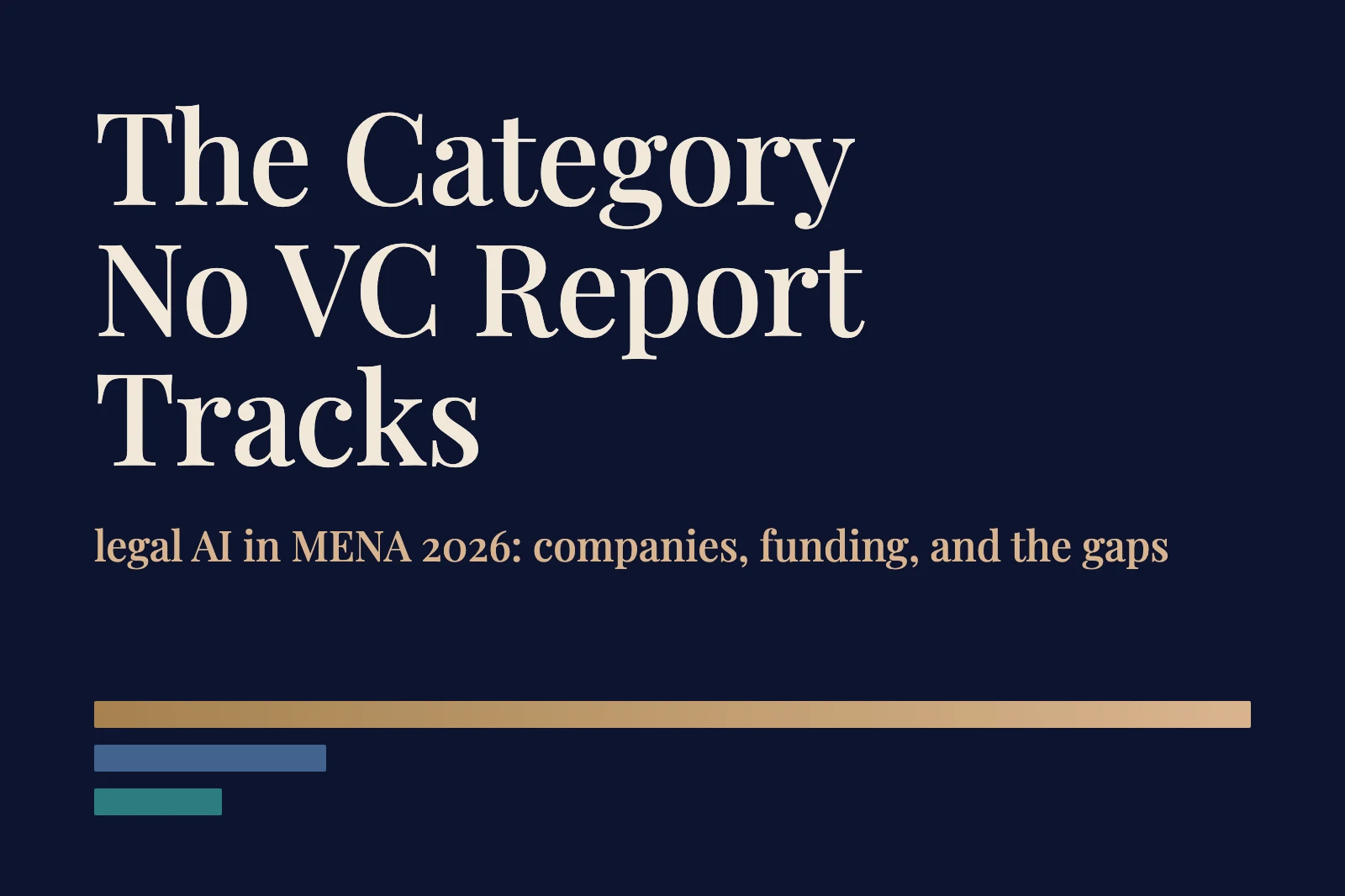 State of Legal AI in MENA 2026: Companies, Funding, and Gaps