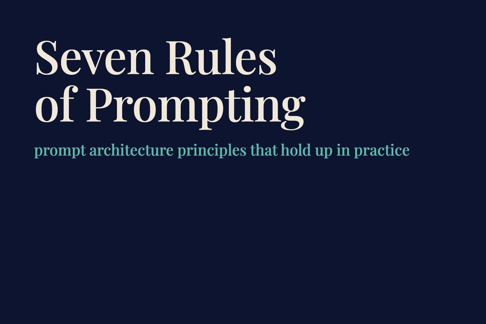 Prompt Engineering for Lawyers: 7 Principles That Hold Up