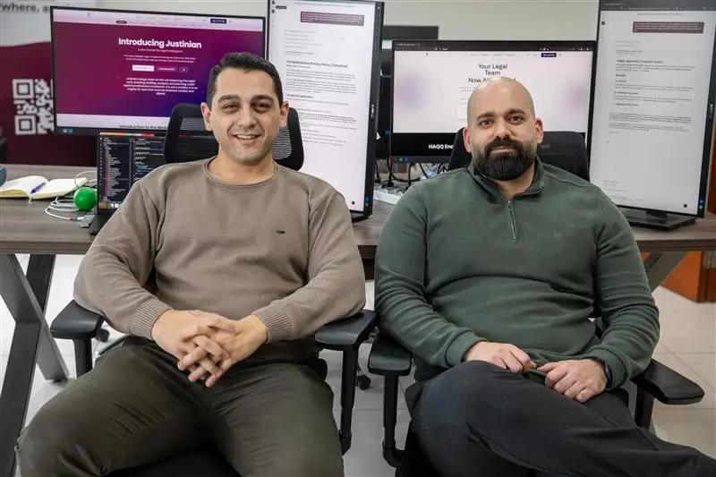 Antoine Kanaan and Abbas M. Kabalan in the HAQQ office